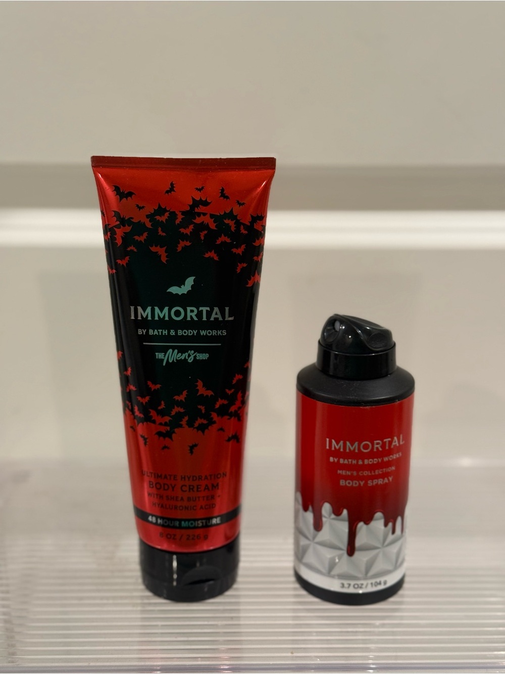 NEW Immortal Men's Body Cream & Body Spray Set